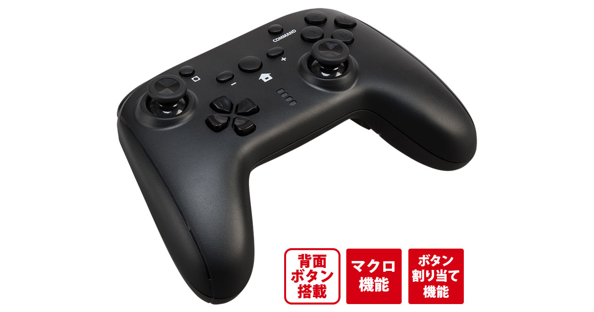 ワイヤレスコントローラー マクロ機能付き（SWITCH用）｜タイプツー