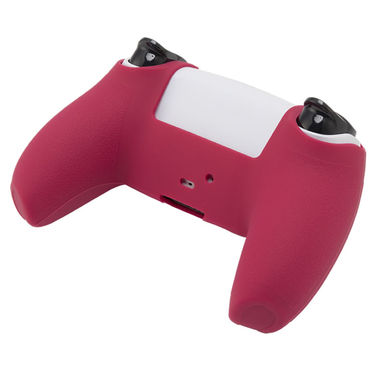 コントローラーハイグリップシリコンカバー（PS5用）レッド