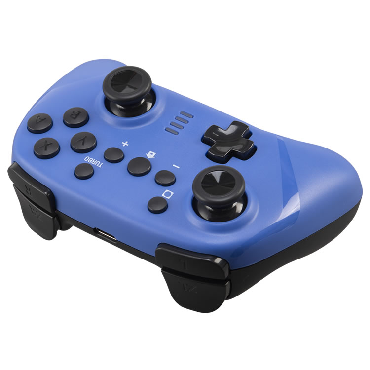ワイヤレスコントローラー ミニ（SWITCH用）ブルー×ブラック
