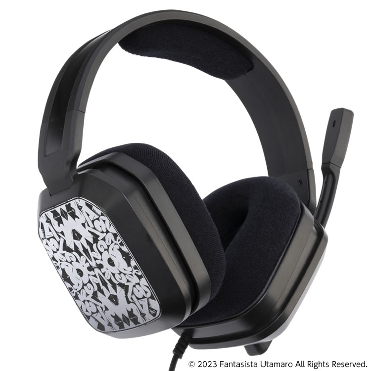 GAMING HEADSET × FANTASISTA UTAMARO ゲーミングヘッドセット（PS5/SWITCH/PC用）BLACK