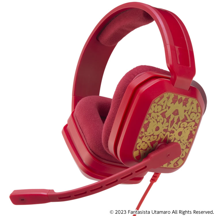 GAMING HEADSET × FANTASISTA UTAMARO ゲーミングヘッドセット（PS5/SWITCH/PC用）RED