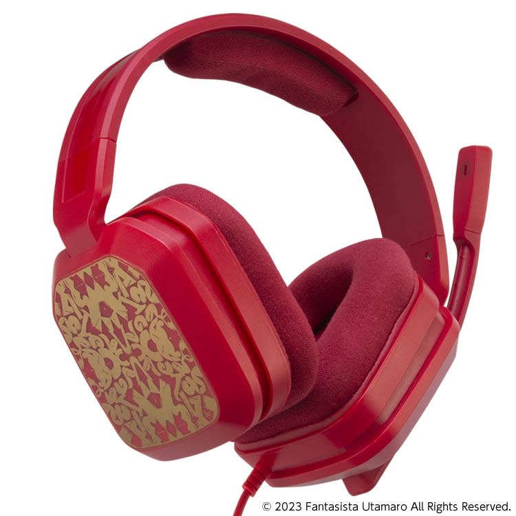 GAMING HEADSET × FANTASISTA UTAMARO ゲーミングヘッドセット（PS5/SWITCH/PC用）RED