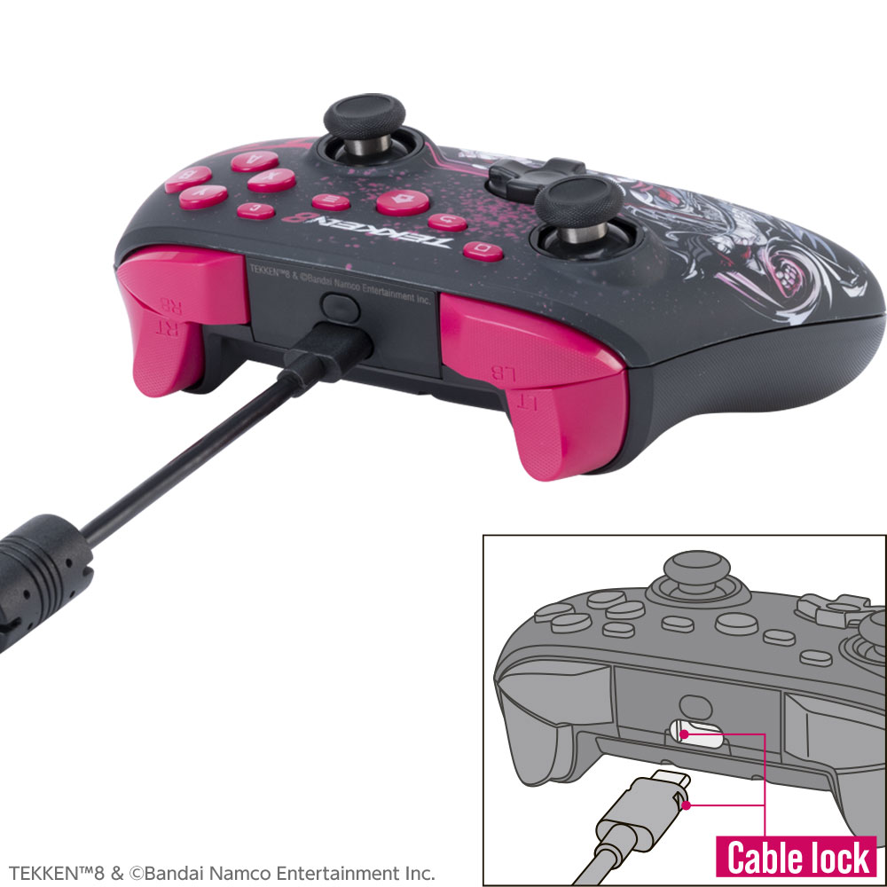 TEKKEN 8 ゲーミングコントローラーPROセット コントローラー ケーブルロック機構