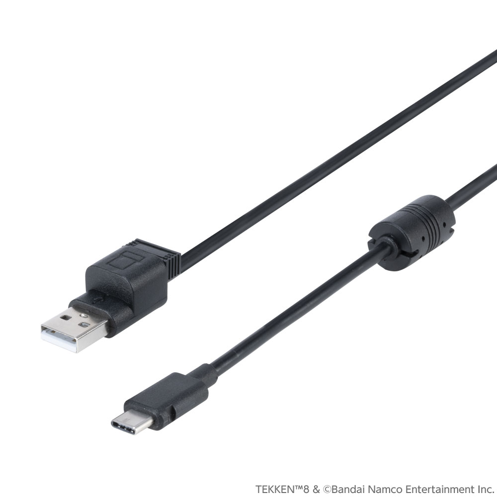 TEKKEN 8 ゲーミングコントローラーPROセット コントローラー USBケーブルにレシーバーを収納した状態