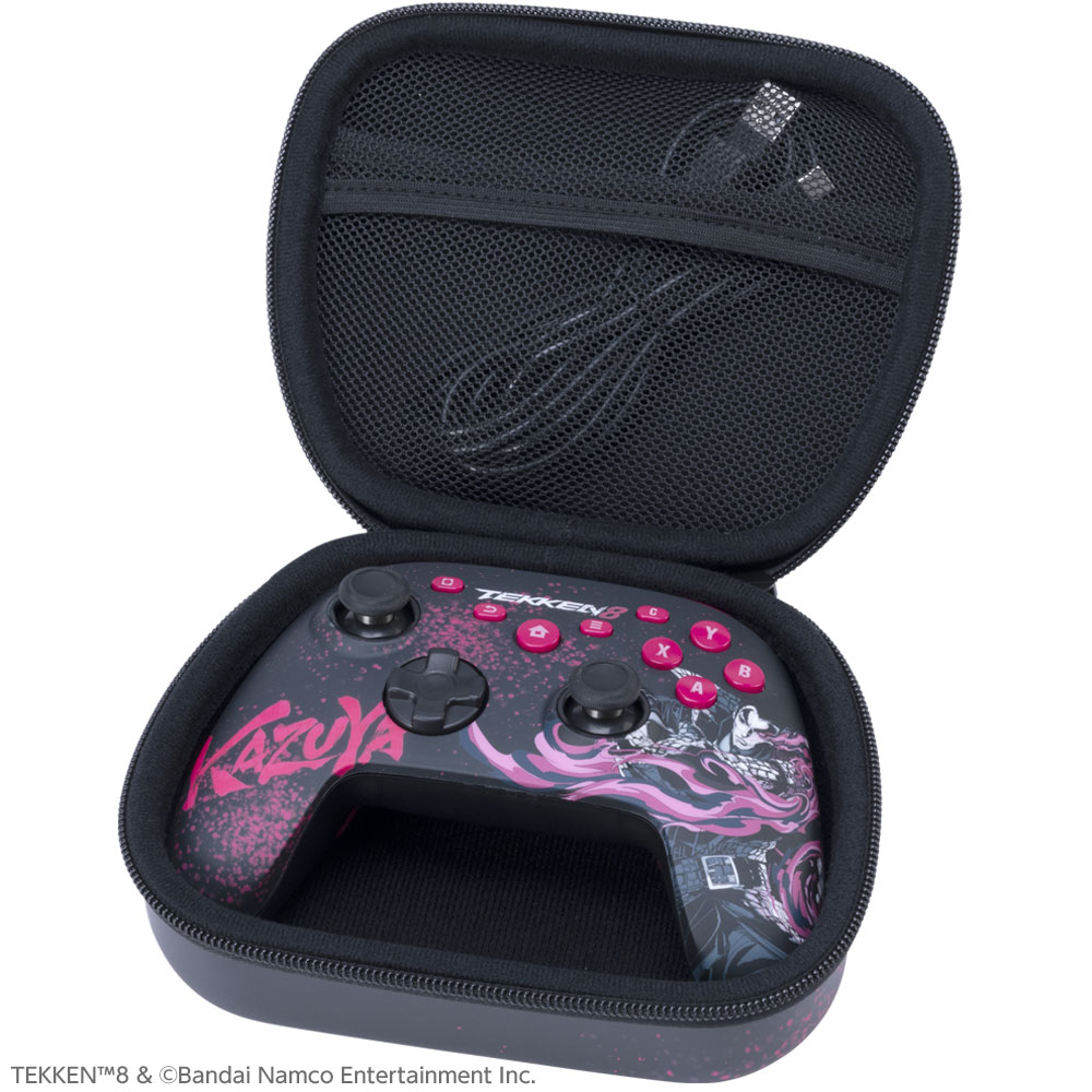 TEKKEN 8 ゲーミングコントローラーPROセット 専用収納ケース使用例 KAZUYA