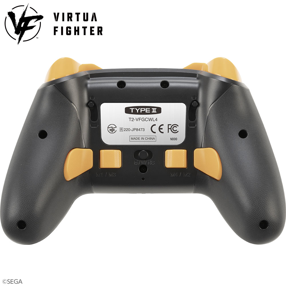 バーチャファイター ゲーミングコントローラーPRO-4（PC用） 背面に4つの拡張ボタンとトリガー深度変更スイッチを搭載