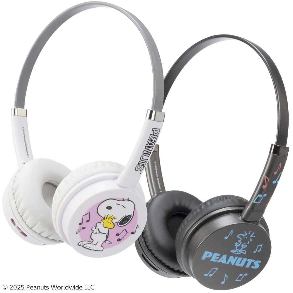 スヌーピー ヘッドセット ライト（Switch2／PC用）ホワイト／ブラック